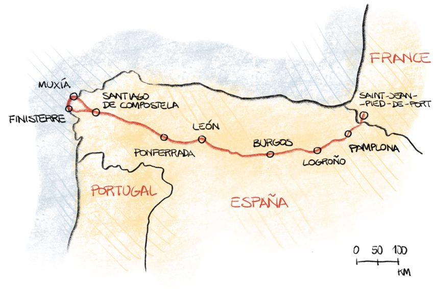 Camino Frances Map France Map Map France 2394